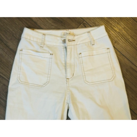 Elan Off-White Wide Leg Pants - Picture 3 of 6